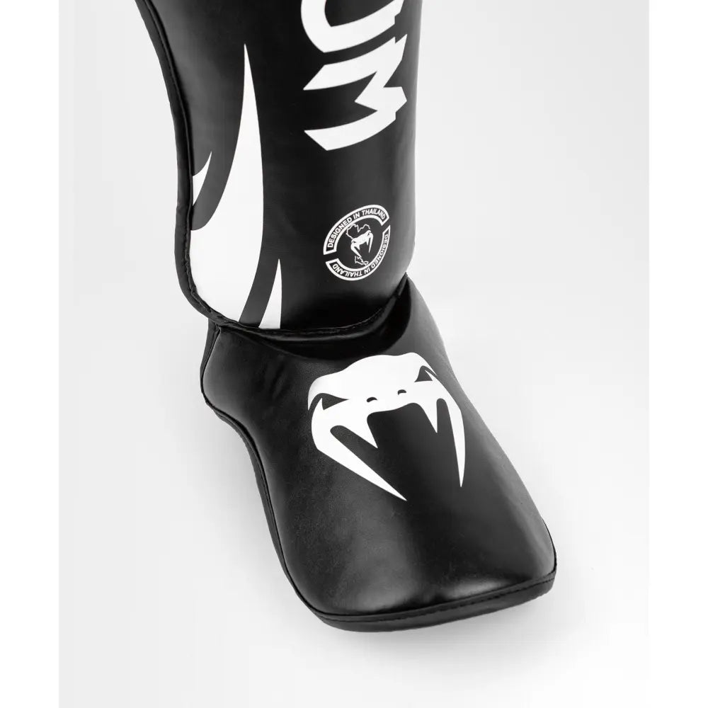 Venum Challenger Stand Up Shin Guards - Black White