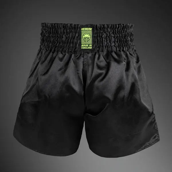 Venum Classic Evo Muay Thai Shorts - Black/ Neon