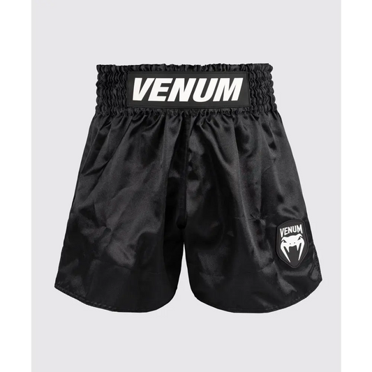 Venum Classic Evo Muay Thai Shorts - Black/White - MASA