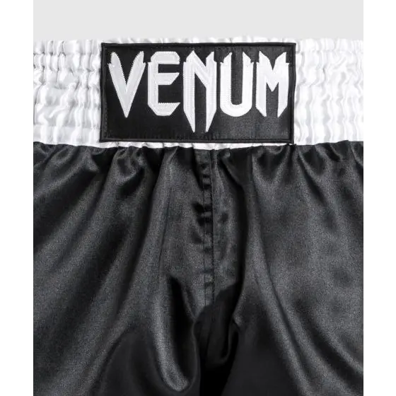 Venum Classic Muay Thai Shorts - Black/White - MASA