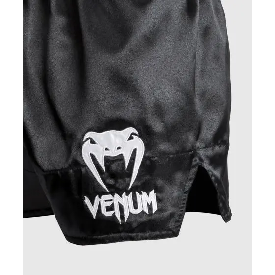 Venum Classic Muay Thai Shorts - Black/White - MASA