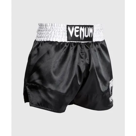 Venum Classic Muay Thai Shorts - Black/White - MASA