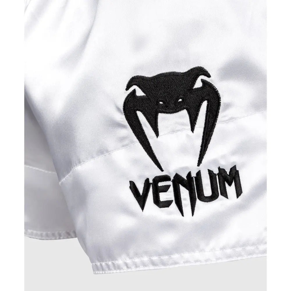 Venum logo on the bottom of the short leg