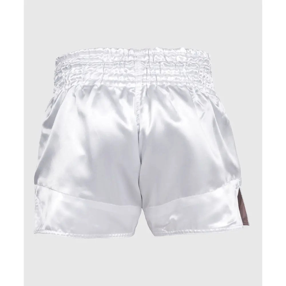 Back of the Venum Muay Thai Shorts - Plain White