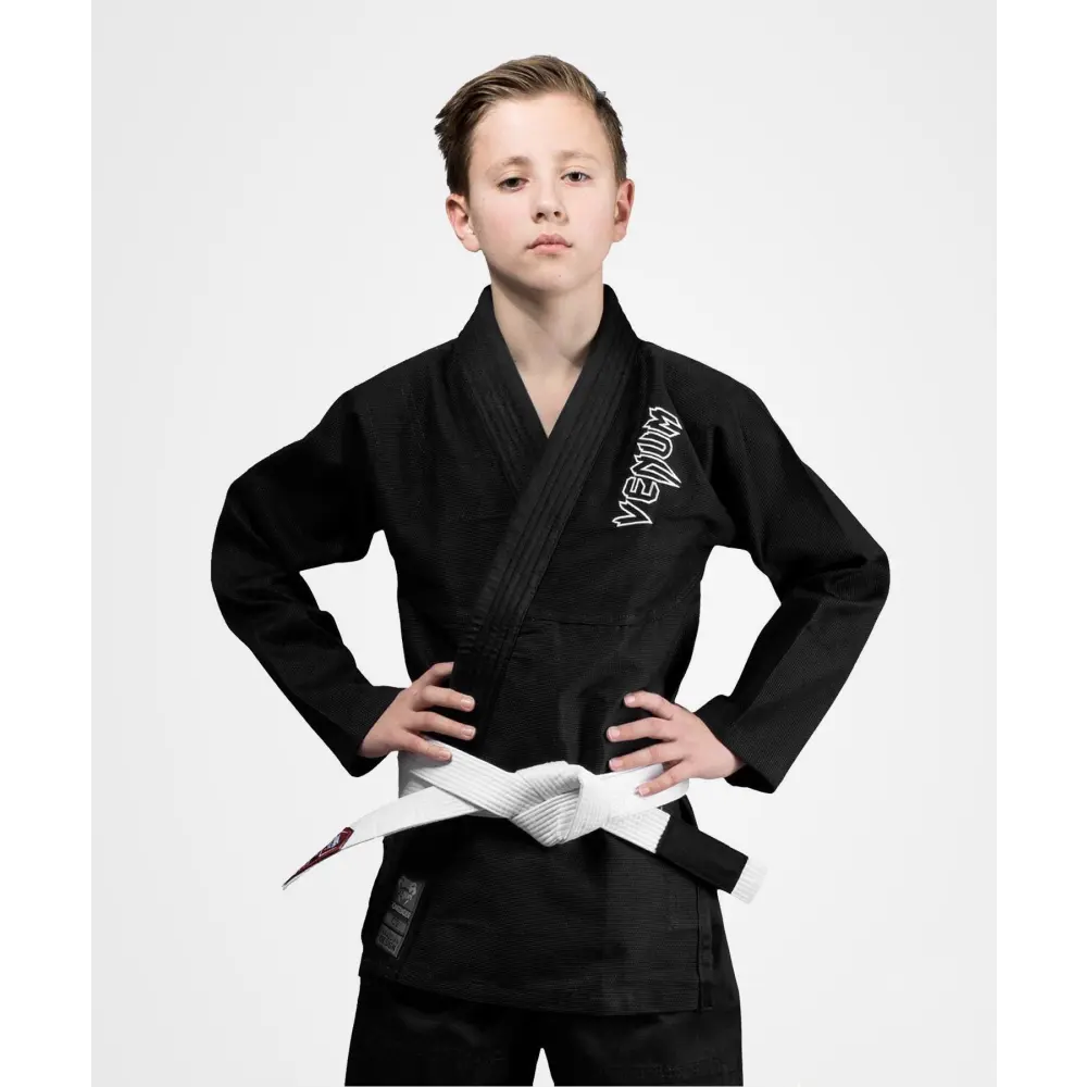Venum Contender Kids BJJ Gi - Black - Australia