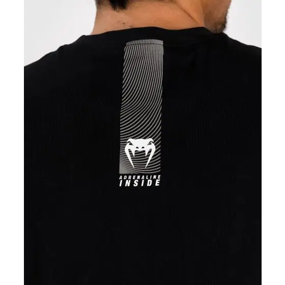 venum logo and detail on the back of the tee shirt