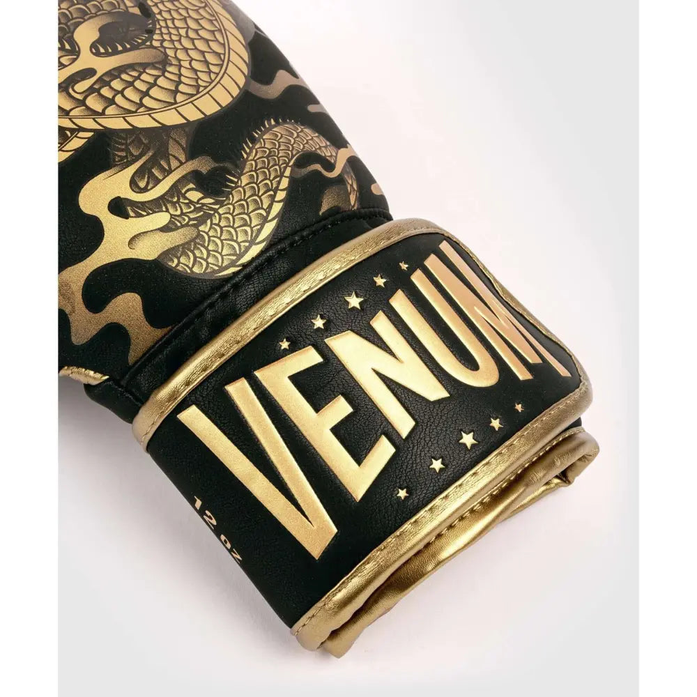 Venum Dragons Flight Boxing Gloves - Black/Bronze