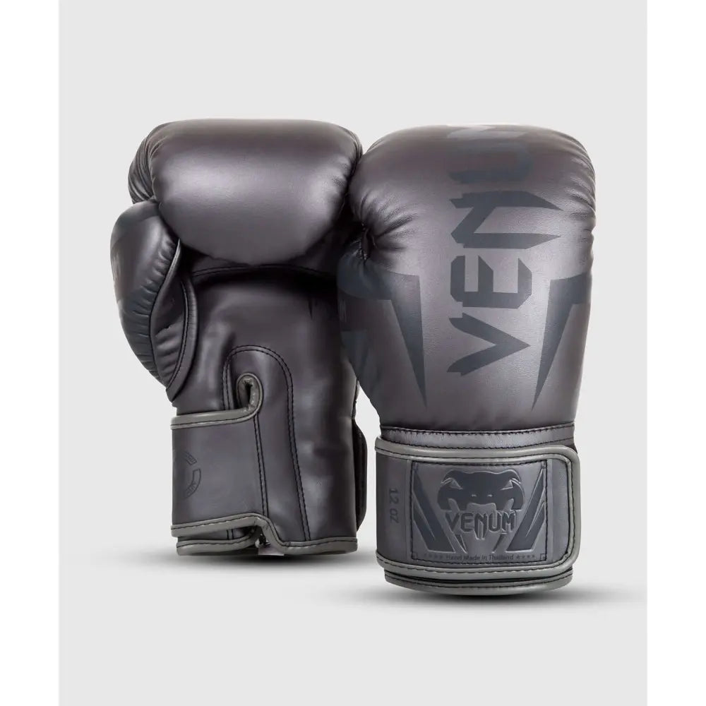 Grey Venum Boxing Gloves