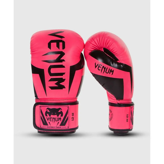 Venum Elite Boxing Gloves - Neon Pink