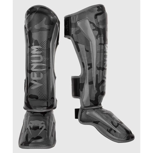 Venum Elite Standup Shinguards - Black / Dark Camo