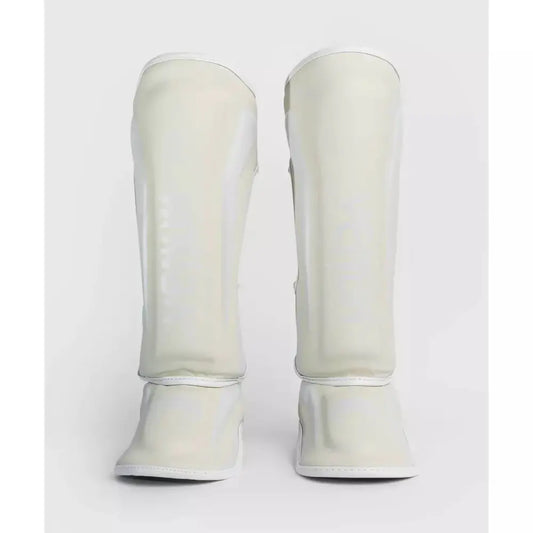 Venum elite shin guards white/white