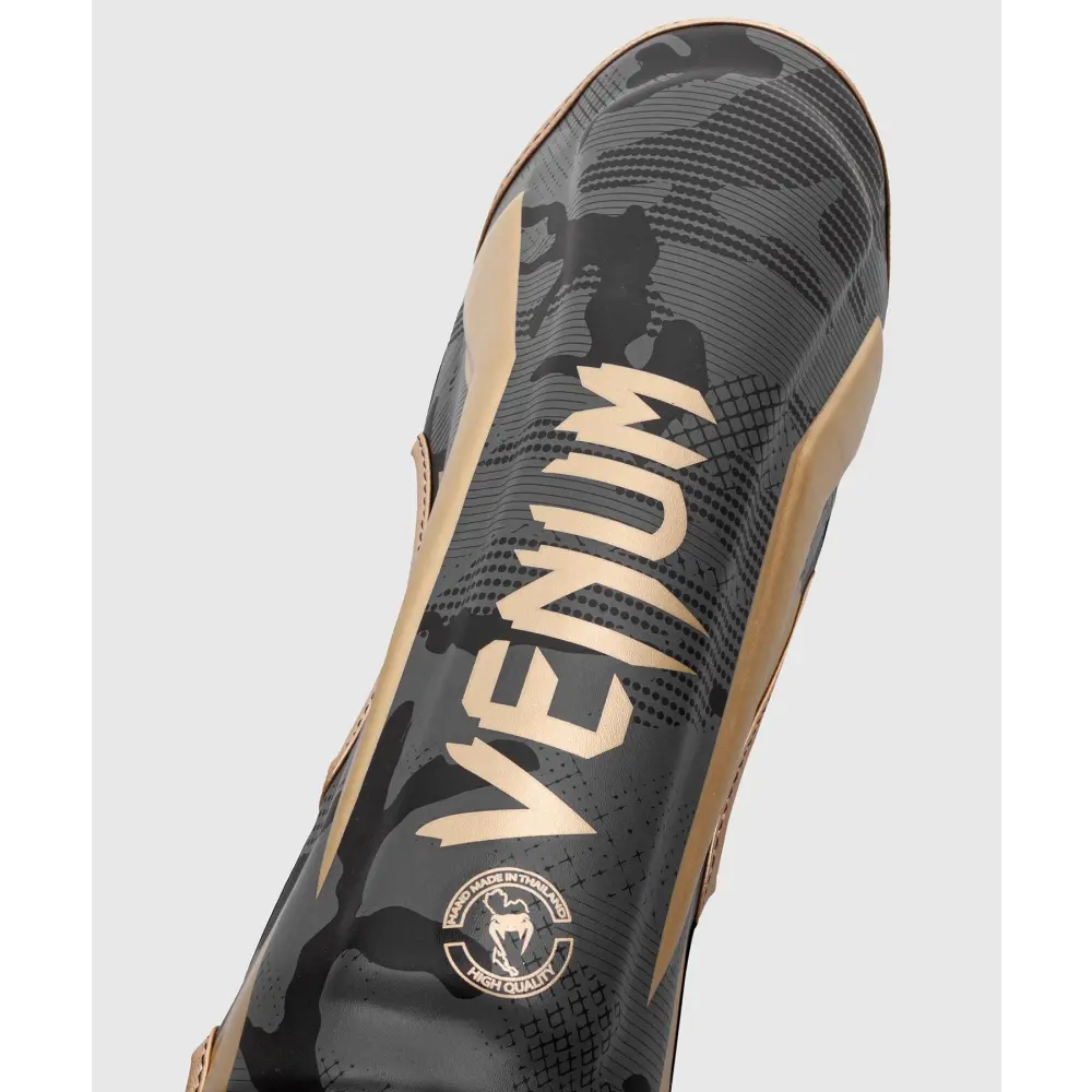 Venum Elite Standup Shinguards - Camo/Gold - MASA