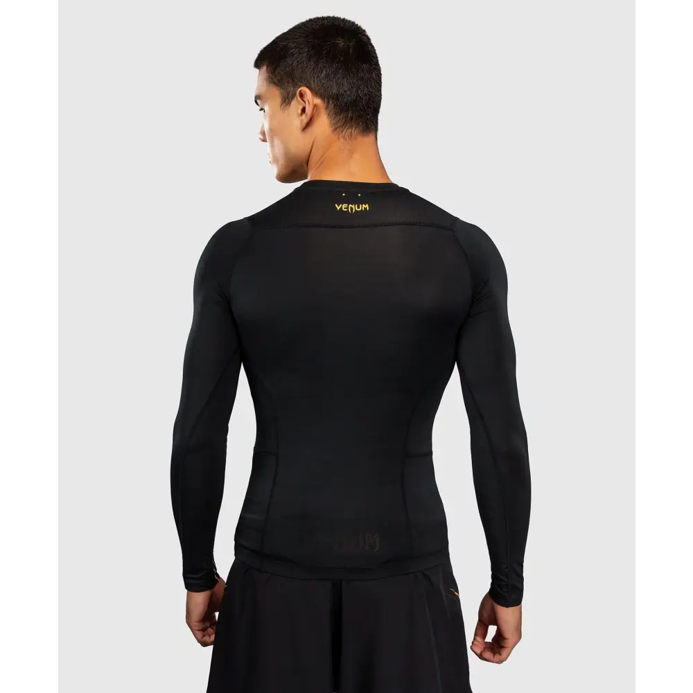 Venum G-Core Long Sleeve Rashguard - Black/Gold - MASA