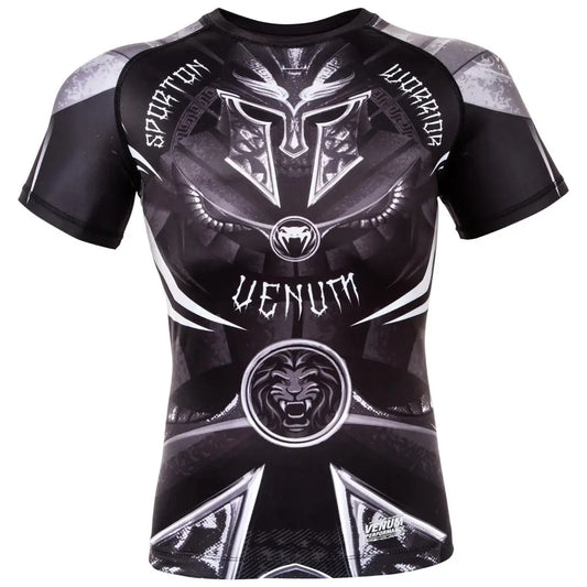 Venum Gladiator 3.0 Rashguard - Black/White - Short