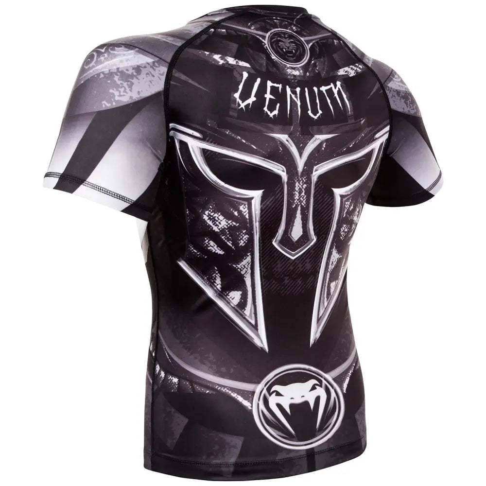 Venum Gladiator 3.0 Rashguard - Black/White - Short