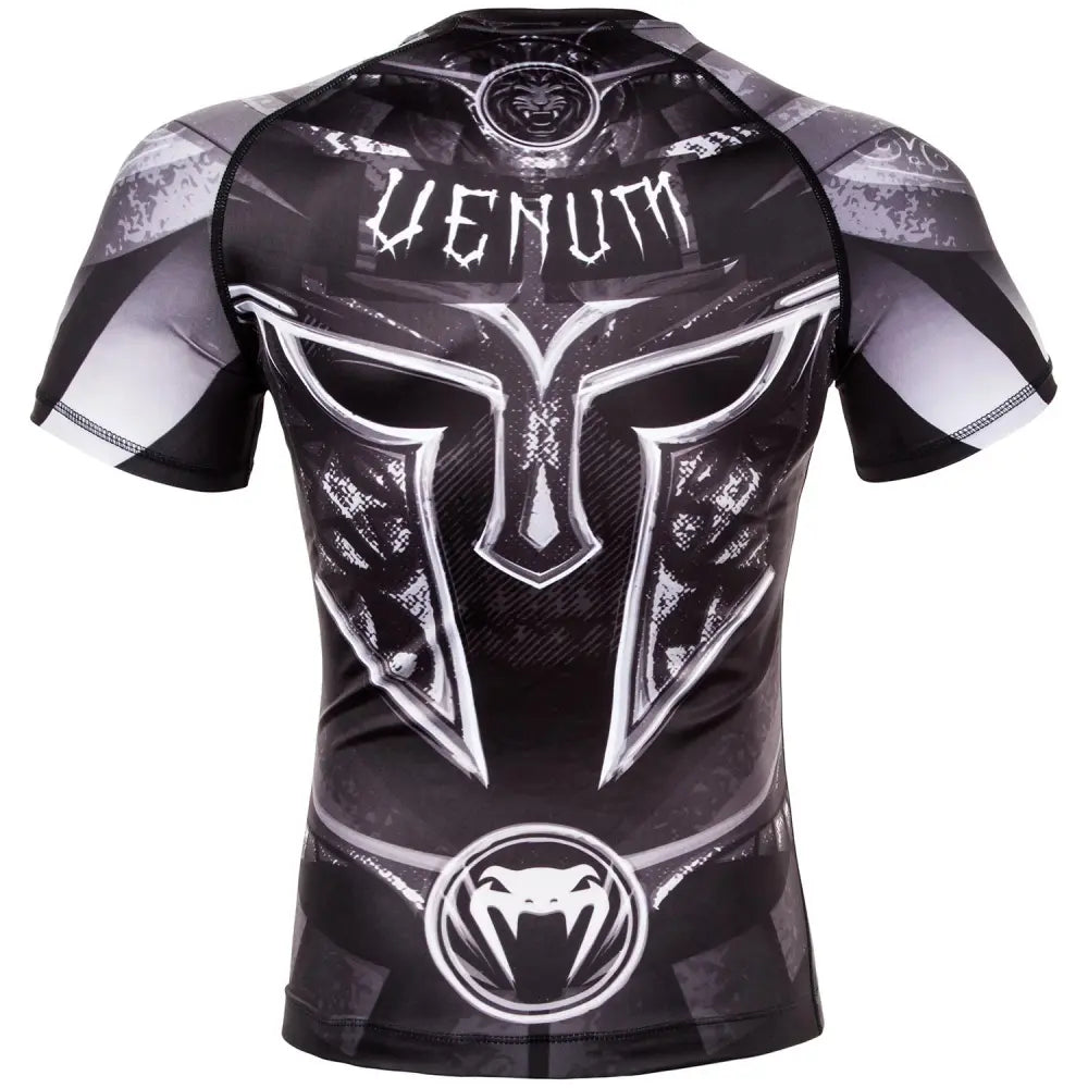 Venum Gladiator 3.0 Rashguard - Black/White - Short