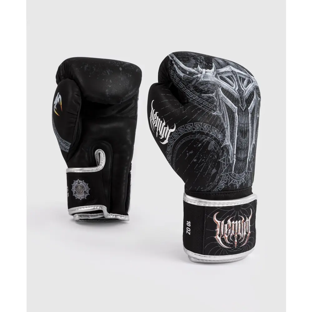 Venum Gladiator 5.0 boxing gloves - Black/Silver - MASA