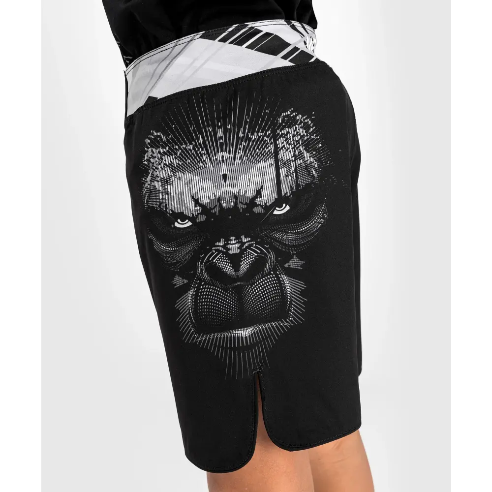 Venum Gorilla Jungle Kids Fightshorts - Black/White - Side design