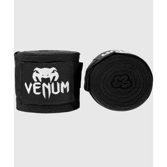 Venum Kontact Boxing Handwraps - 4.5m - Black - MASA