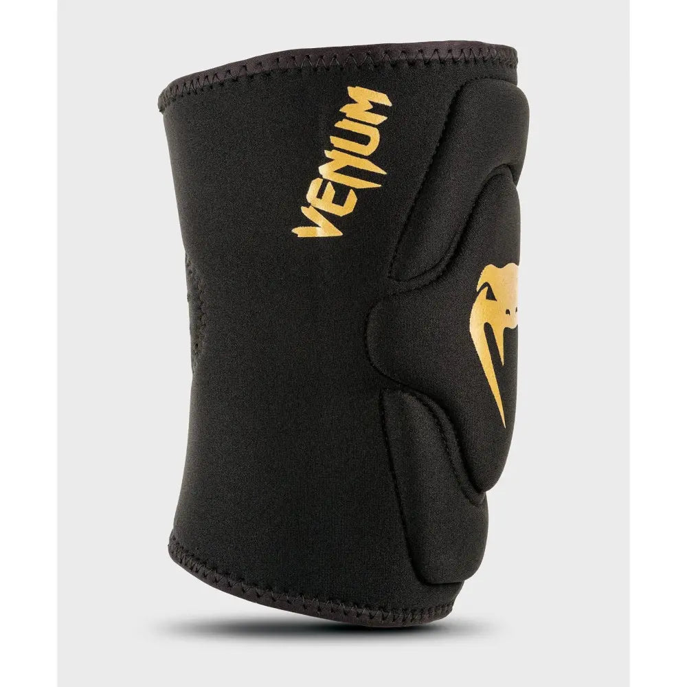 Venum Kontact Lycra/Gel Knee Pads - Black/Gold