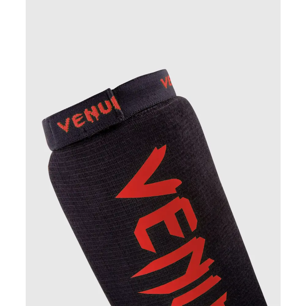 Venum Kontact Shin Guards - Black/Red - MASA