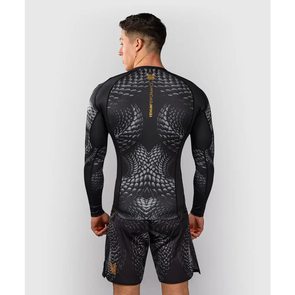 Venum Matupa Long Sleeve Rashguard - Black/Grey/Gold