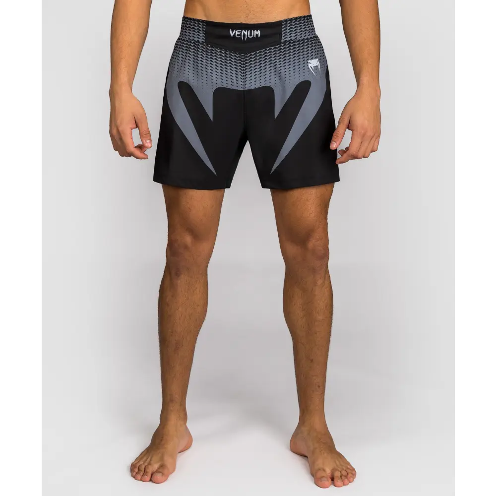 Venum No Gi Fightshorts - Black/ Silver Grey - MASA