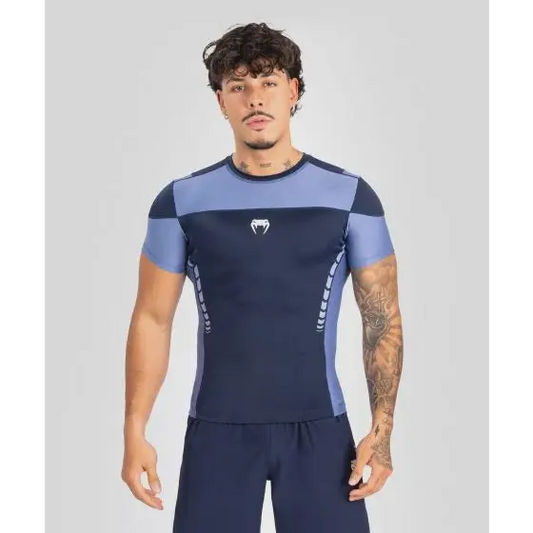 Venum Tempest Men’s Short Sleeve Rashguard - Navy