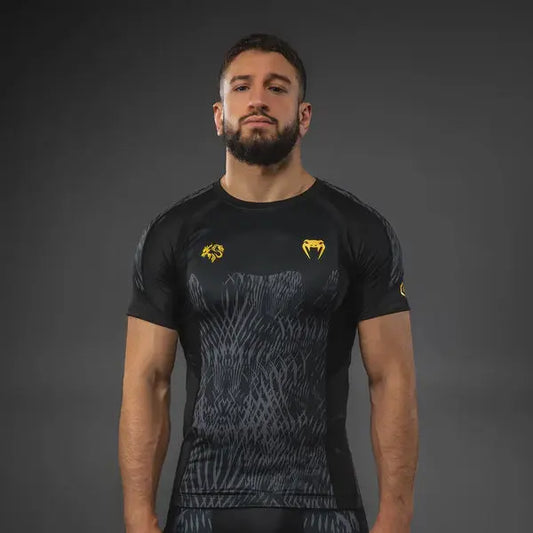 Venum x Chimaev Wild Borz Rashguards - Black/Grey