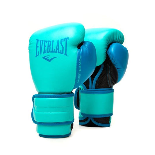 Everlast Powerlock 2 Training Boxing Gloves - Aqua