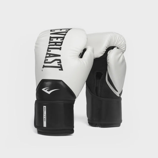 Everlast Elite2 Boxing Gloves - White/Black