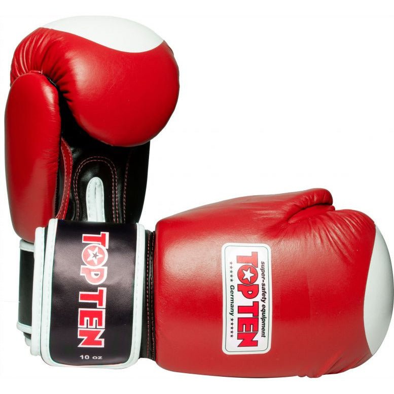 Top Ten 10oz Competition Boxing Gloves - Red