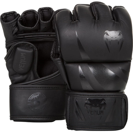 Venum Challenger MMA Gloves - Black on Black 
